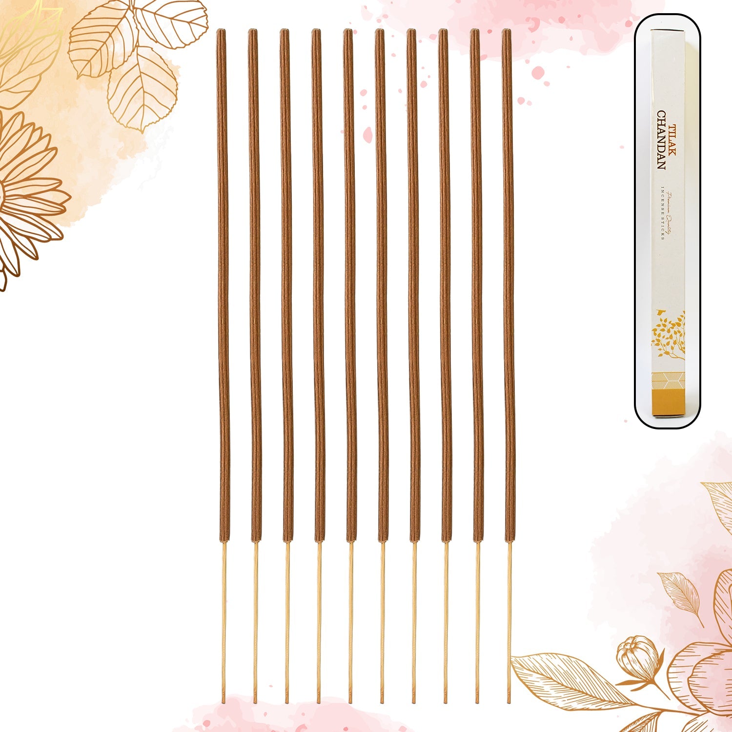 Premium Incense Sticks / Agarbatti for Everyday Use for Home, Office, Meditation and Pooja for Puja, & Other Festive Occassions, Agarbatti (10 Pcs Sticks / 40 Cm / Stand not included / Mix Flavor) Premium Incense Sticks / Agarbatti for Everyday Use for Home, Office, Meditation and Pooja for Puja, & Other Festive Occassions, Agarbatti (10 Pcs Sticks / 40 Cm / Stand not included / Mix Flavor)